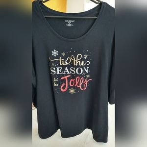 Catherines 1X Holiday Shirt